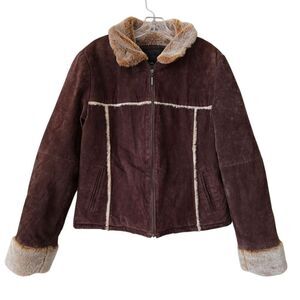 DONA MICHI Womens Genuine Leather Jacket Size XXL Brown Western Rodeo Bohemian